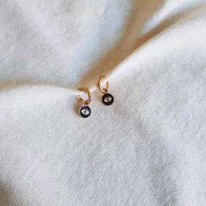 Aritos ojo black