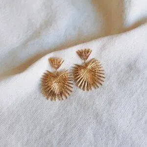 Pendientes gold heart mini