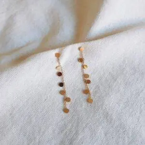 Pendientes monedas mini