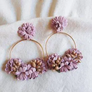 Aros maxi flores Malva