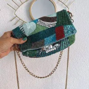 Bolso Indira green & blue