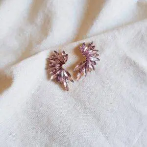 Pendientes retro lila