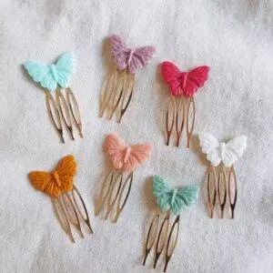 Peinecillo mariposa colores mini niña