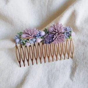 Peinecillo flores lila