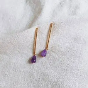 Pendientes Mónaco purple