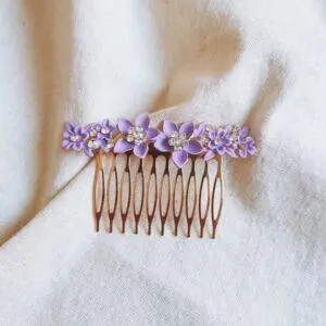 Peinecillo flores lila