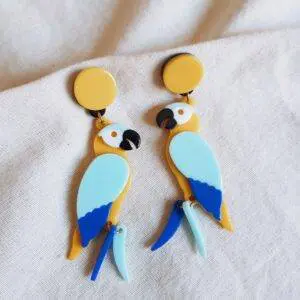 Pendientes loritos yellow