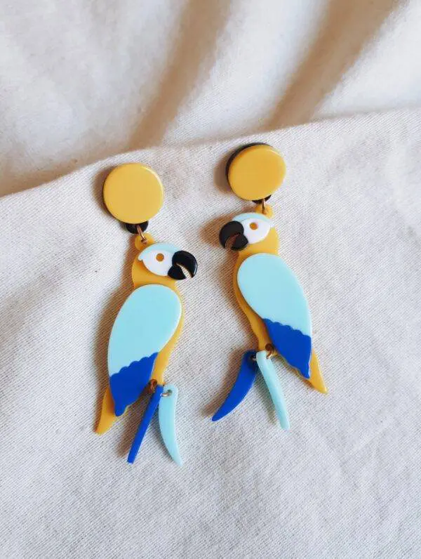 Pendientes loritos yellow
