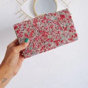 Clutch piedras pink