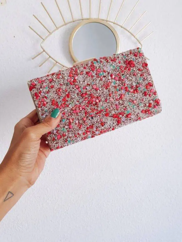 Clutch piedras pink