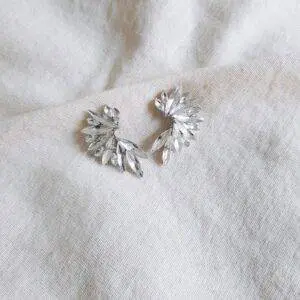 Pendientes Cristal plata