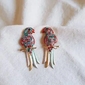 Pendientes loritos colores