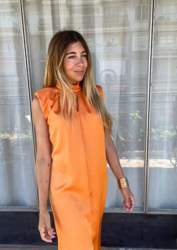Vestido Africa naranja - Imagen 2