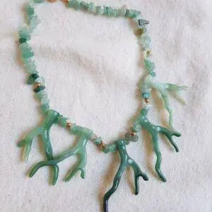 Collar Corales verde