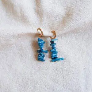 Aritos mini corales blue