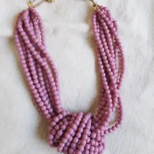 Collar nudo Malva