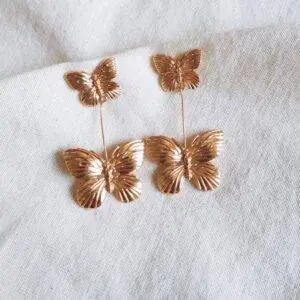 Pendientes mariposa gold
