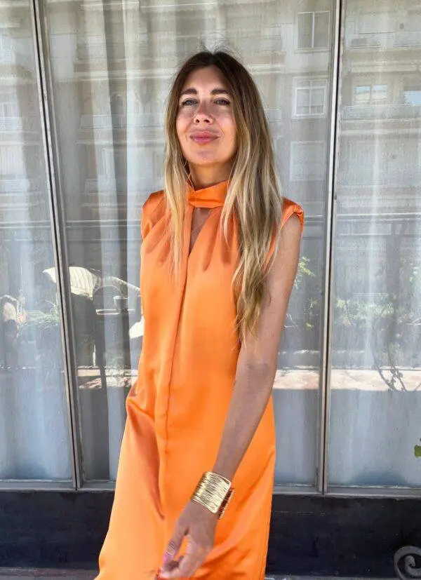 Vestido Africa naranja - Imagen 3