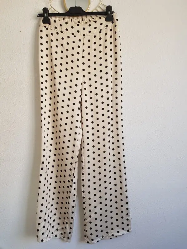 Traje chaqueta lunares crema - Imagen 3