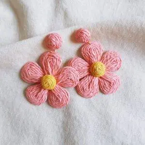 Pendientes Margarita pink