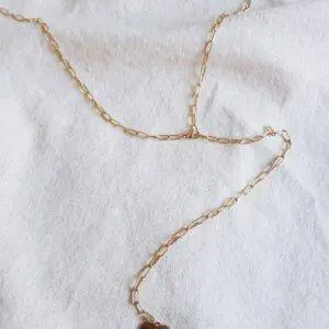 Cadena corazon golden