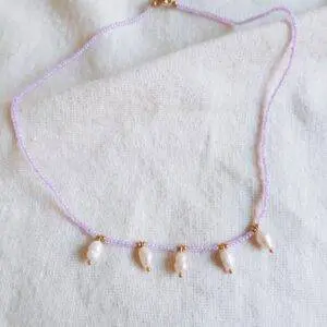 Cadenita Malva Perla