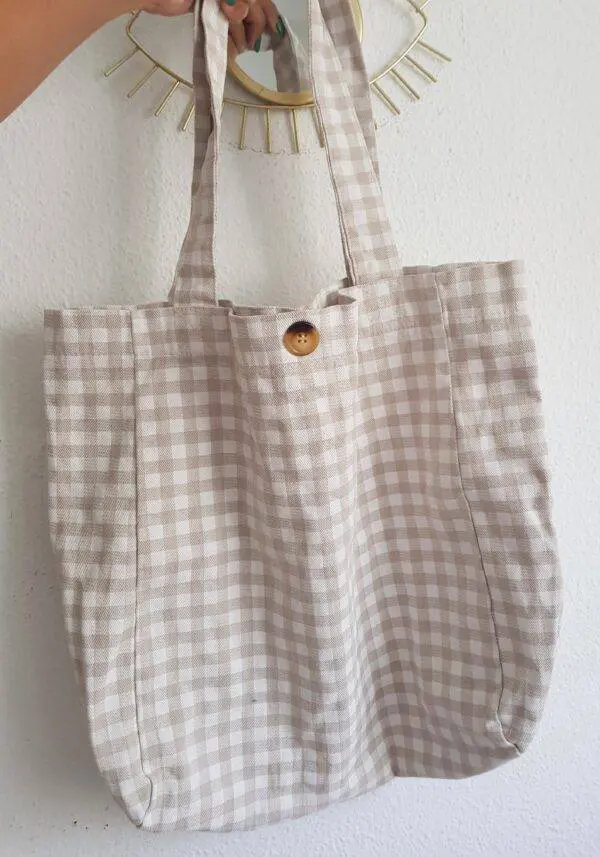 Bolsa Vichy Beige - Imagen 2