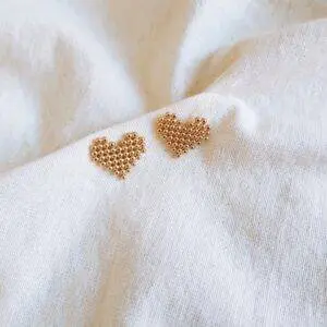 Pendientes corazon Lux