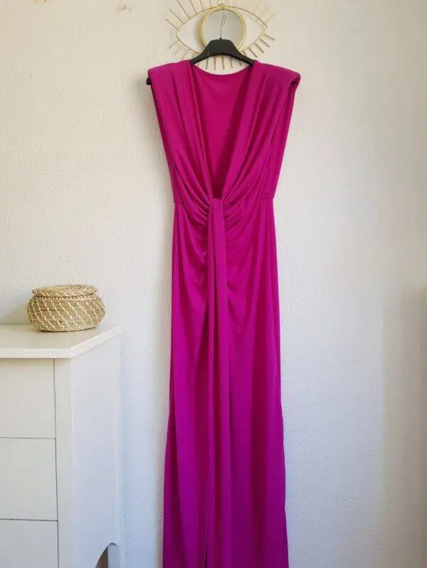 Vestido cascada buganvilla - Imagen 3