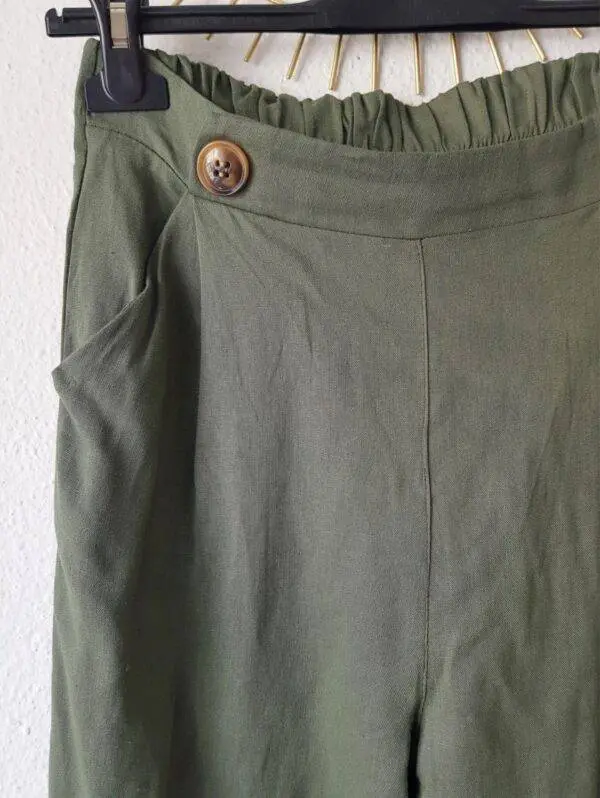 Pantalón Lino kaki - Imagen 2