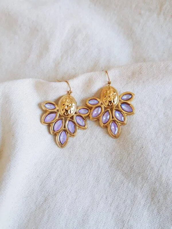 Pendientes Formentera malva