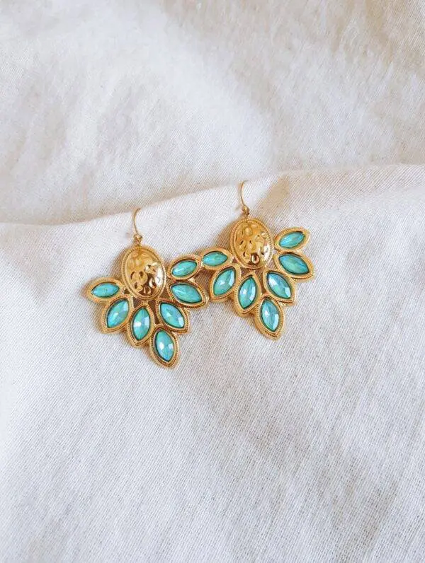 Pendientes formentera turquesa