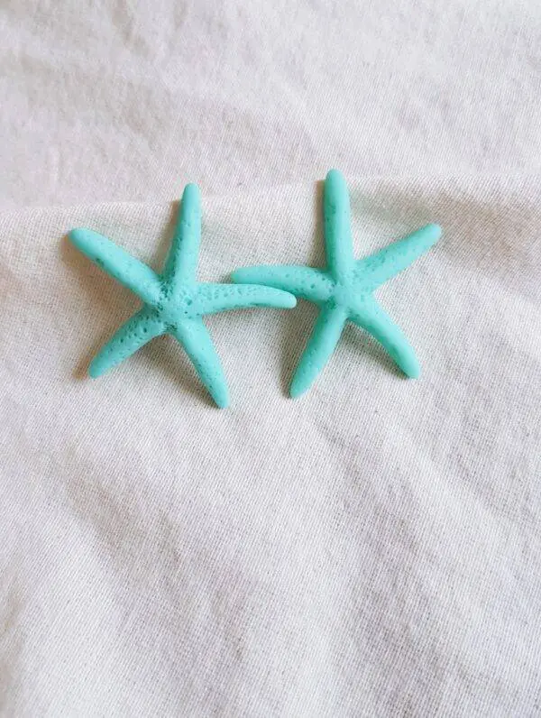 Pendientes Estrella Mar Turquesa