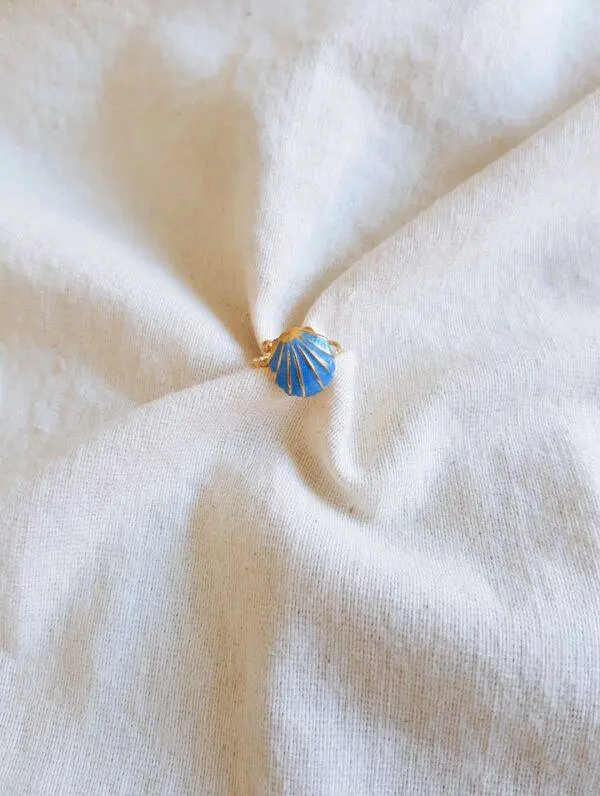Anillo Concha Turquesa