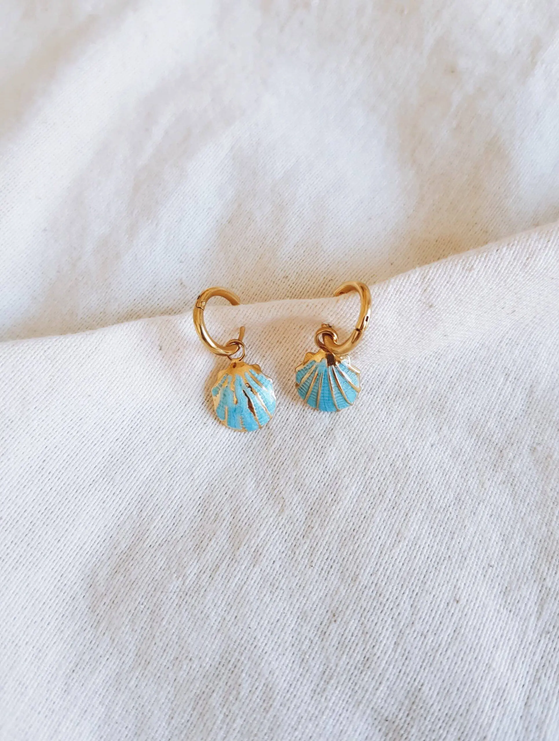 Aros Concha Turquesa