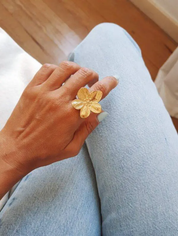Anillo flor silvestre - Imagen 2
