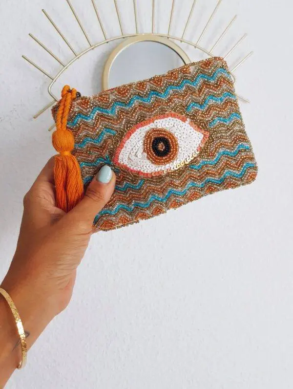 Cartera ojo orange