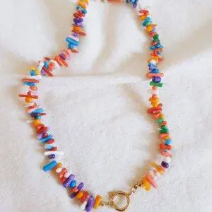 Collar Corales multicolor