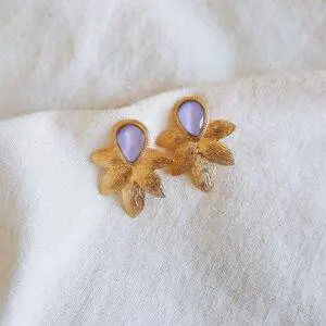 Pendientes Ibiza malva