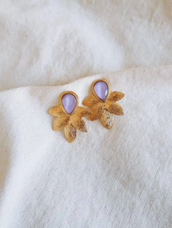 Pendientes Ibiza malva