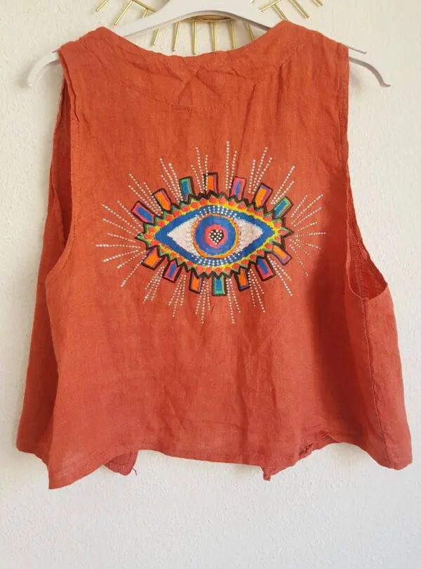 Chaleco Lino Eye - Imagen 2