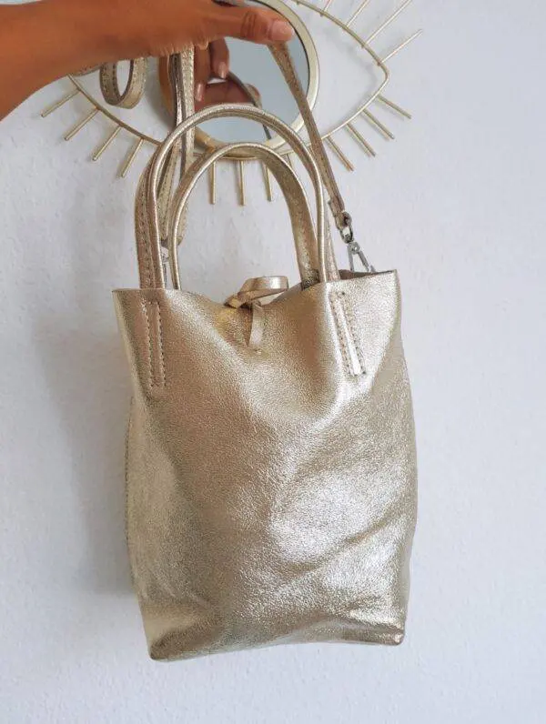 Bolso piel golden