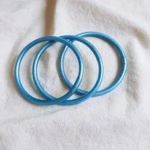 Pulseras pan de oro azul
