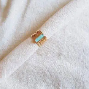 Anillo florencia verde agua