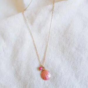Collar concha pink