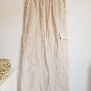 Pantalón Lino cargo