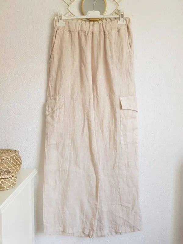 Pantalón Lino cargo