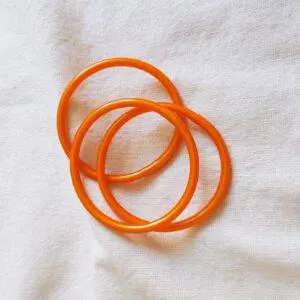 Pulseras pan de oro naranja