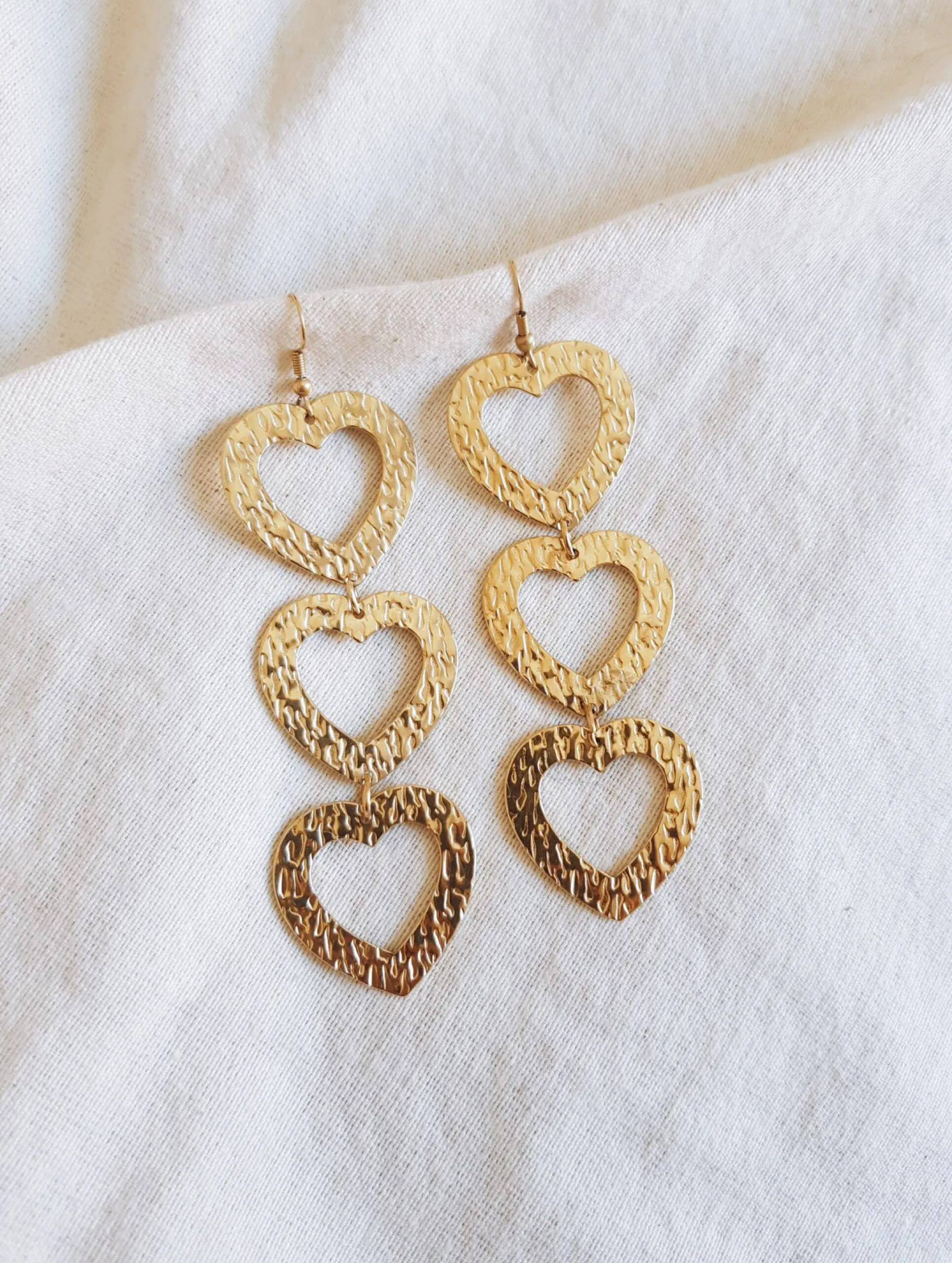 Pendientes corazones maxi