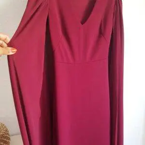 Vestido Capa Tinto